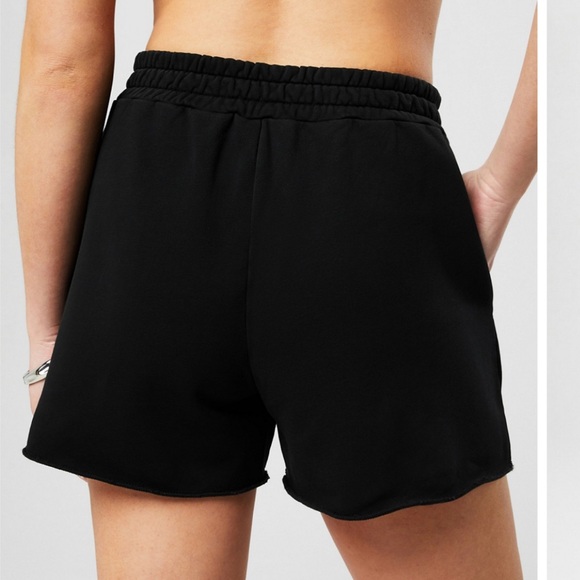 Fabletics Terry Sweatshort - Washed Black - Picture 2 of 6